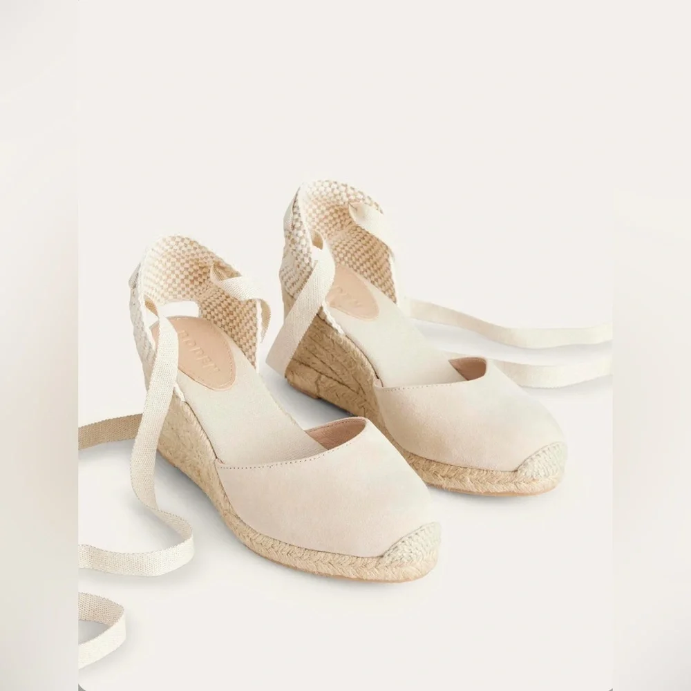 Boden Cassie Espadrille Wedges, Size 40/‎ US 9